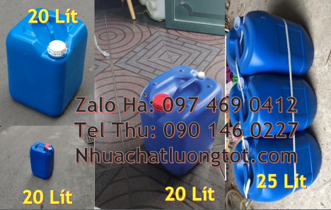 can nhựa 5 lít trong, can 18l đựng mật mía, can nhựa giá rẻ, can dẹp 30 lít đựng thuốc thú y giá re
