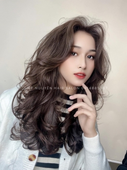 Nhuộm uốn tóc giá rẻ, tóc bob uốn cụp mái bay Tiệp Nguyễn Hair Salon