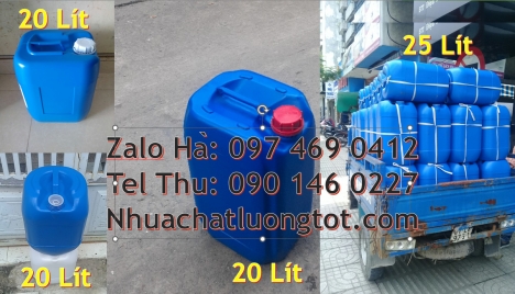 can nhựa 5 lít trong, can 18l đựng mật mía, can nhựa giá rẻ, can dẹp 30 lít đựng thuốc thú y giá re