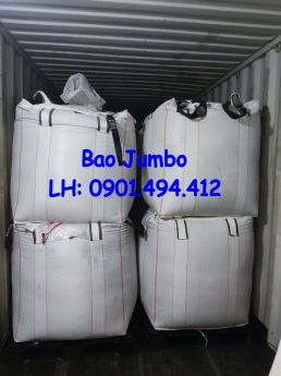 Bao jumbo cũ đựng hạt nhựa 90*90*110cm ống nạp đáy xã