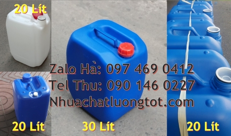 can nhựa 5 lít trong, can 18l đựng mật mía, can nhựa giá rẻ, can dẹp 30 lít đựng thuốc thú y giá re