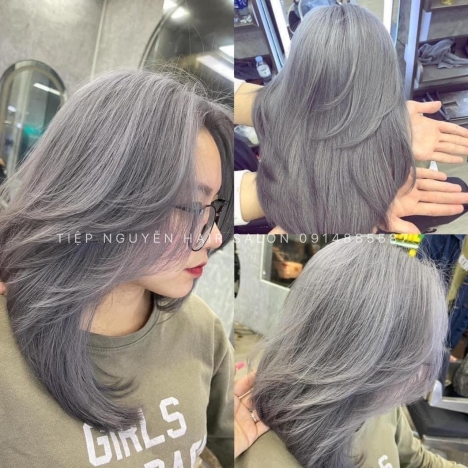 Tóc tỉa layer mái bay, tóc bob uốn cụp ngang vai cho nàng thêm cá tính -  Tiệp Nguyễn Hair Salon