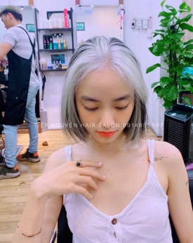 Tóc bob uốn xoăn nhẹ, tóc bob uốn cụp ngang vai cho nàng mái mưa - Tiệp Nguyễn Hair Salon