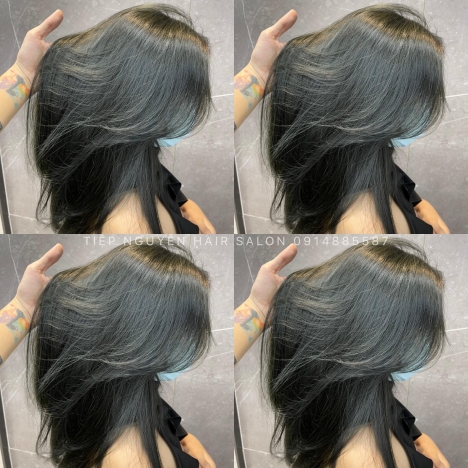 Uốn Tóc bob tỉa layer xoăn sóng nhẹ ngang vai Tiệp Nguyễn Hair Salon