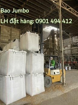 Bao jumbo cũ đựng hạt nhựa 90*90*110cm ống nạp đáy xã