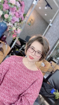 Tóc bob tỉa layer, uốn xoăn sóng Tiệp Nguyễn Hair Salon