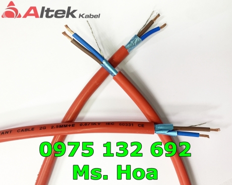 Cáp chống cháy 2G 1.0mm + E 0.6/1kV Altek Kabel Fire Resistant Cable