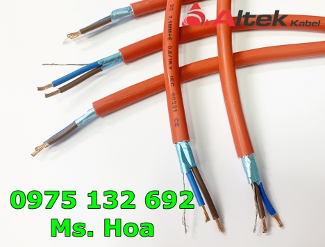 Cáp chống cháy chống nhiễu 2x2.5, 0.6/1kV Altek Kabel