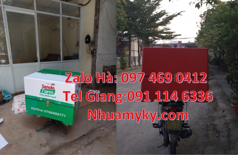 Thùng giao café, thùng giao trà sữa di động Thùng chở hàng giữ nhiệt đa năng, Thùng ship hàng, thùng