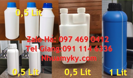 Chai nhựa 30 ml đựng hóa chất, chai 30 ml đựng dung môi, Chai nhựa 250 ml đựng hóa chất, chai 250 ml