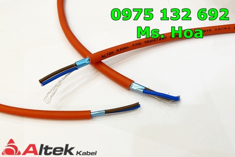 Cáp chống cháy chống nhiễu 2x1.5mm + E 0.6/1kV Altek Kabel