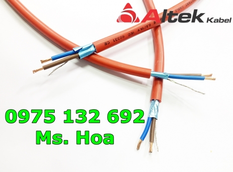 Cáp chống cháy chống nhiễu 2x1.5mm + E 0.6/1kV Altek Kabel