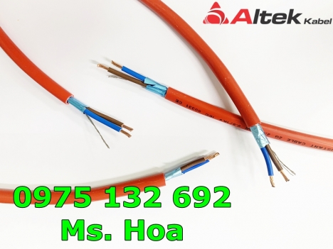 Cáp chống cháy chống nhiễu 2x1.5mm + E 0.6/1kV Altek Kabel