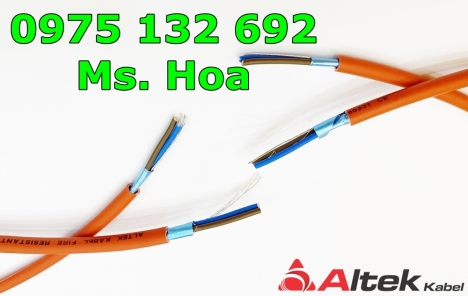 Cáp chống cháy chống nhiễu 2x1.5mm + E 0.6/1kV Altek Kabel