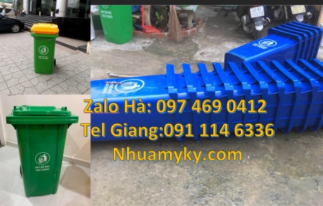 Thùng rác đạp chân 240l, Thùng rác 120l 240l hdpe, thùng rác 60l rẻ, Thùng rác nhựa 120L xanh, Thùng