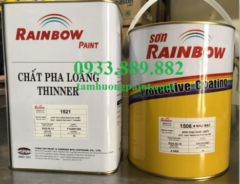 Cửa hàng bán sơn chịu nhiệt 200 độ màu bạc tại TPHCM