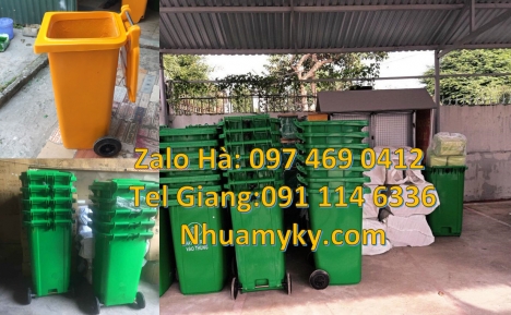 Thùng rác đạp chân 240l, Thùng rác 120l 240l hdpe, thùng rác 60l rẻ, Thùng rác nhựa 120L xanh, Thùng