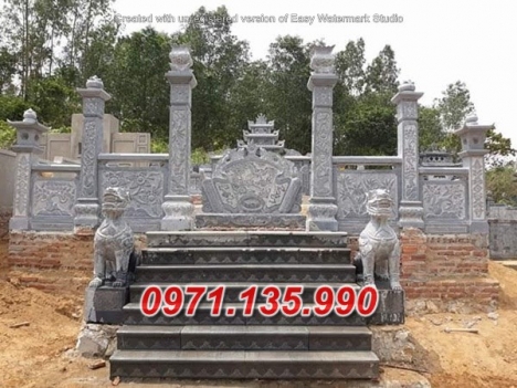 mẫu lăng mộ đá khối đẹp, nhà mồ bố mẹ bằng đá