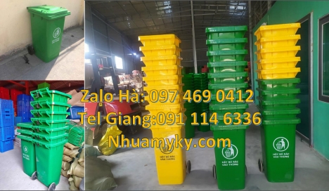 Thùng rác đạp chân 240l, Thùng rác 120l 240l hdpe, thùng rác 60l rẻ, Thùng rác nhựa 120L xanh, Thùng