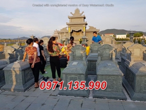 mẫu lăng mộ đá khối đẹp, nhà mồ bố mẹ bằng đá