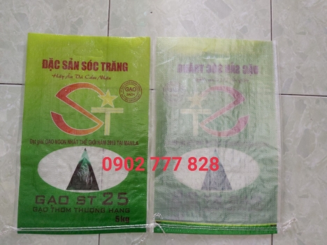 Bao pp dệt, bao đựng gạo 5kg, 10kg, bao đựng gạo giá rẻ
