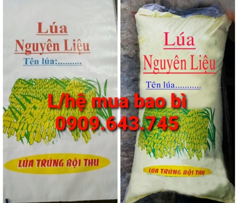 Bao đựng lúa giống 40 kg in trục đồng giá rẻ