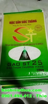 Nhận sản xuất và cung cấp bao bì, bao pp dệt đựng gạo.