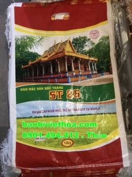 Nhận sản xuất và cung cấp bao bì, bao pp dệt đựng gạo.