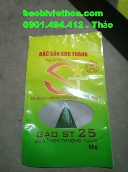 Nhận sản xuất và cung cấp bao bì, bao pp dệt đựng gạo.