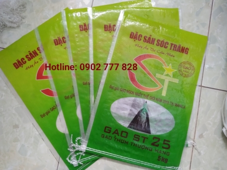 Bao pp dệt, bao đựng gạo 5kg, 10kg, bao đựng gạo giá rẻ