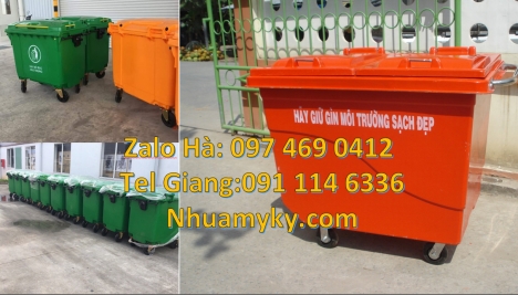 Xe tải thu gom rác, báo giá xe đẩy rác 1000 lít, Xe gom rác, Xe gom rác 500L, Xe thu gom rác đẩy tay