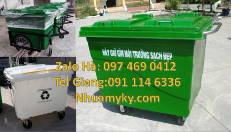 Xe tải thu gom rác, báo giá xe đẩy rác 1000 lít, Xe gom rác, Xe gom rác 500L, Xe thu gom rác đẩy tay