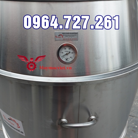 Lu quay vịt gà chân cong bằng than phi 90 cm tặng kèm bếp than, xiên móc treo, vận chuyển toàn quốc