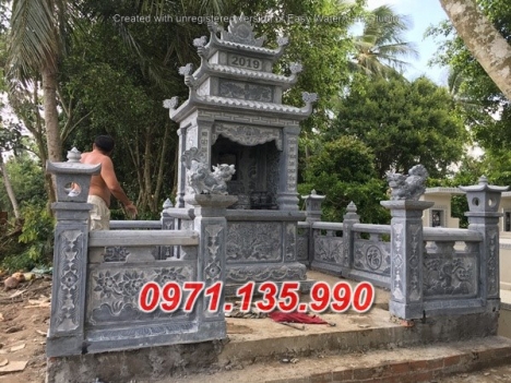 mẫu lăng mộ đá khối đẹp, nhà mồ bố mẹ bằng đá