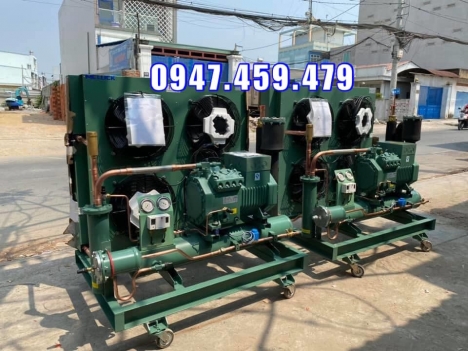Lắp đặt hoàn thiện cụm máy nén Bitzer 12hp 4PES-12