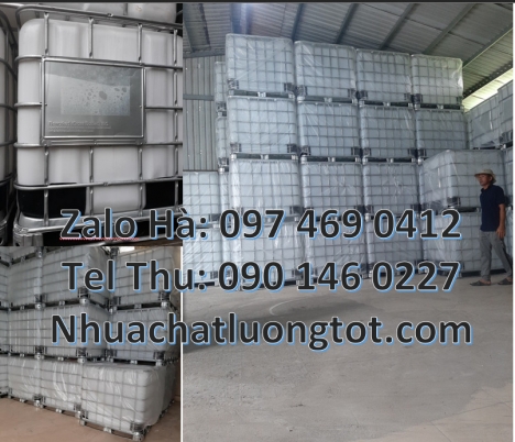 bồn nhựa ibc 1000 lít, thùng nhựa vuông, thùng nhựa IBC 1000 lít, Bồn ibc, Thùng nhựa dung tích lớn,