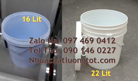 vỏ thùng sơn giá rẻ, thùng sơn 10 lít, thùng nhựa 19 lít, Xô nhựa 18 lít nắp chiết rót, Sỉ