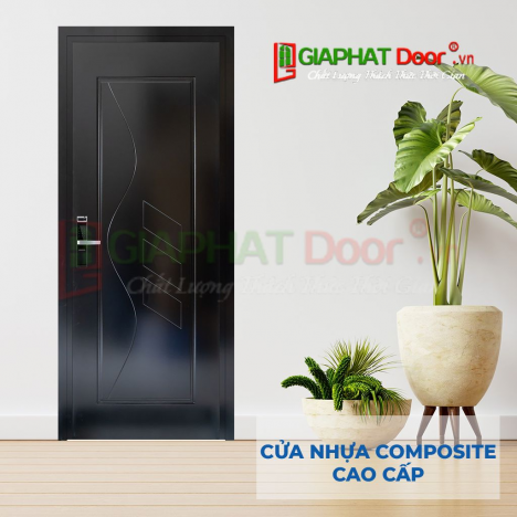 Cửa nhựa Composite màu đen A09-38