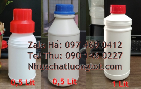 Chai 100ml màu trong,  chai 250 ml trắng đục, chai 500ml tròn Chai hdpe 100ml vuông, bình nhựa 0.5 l