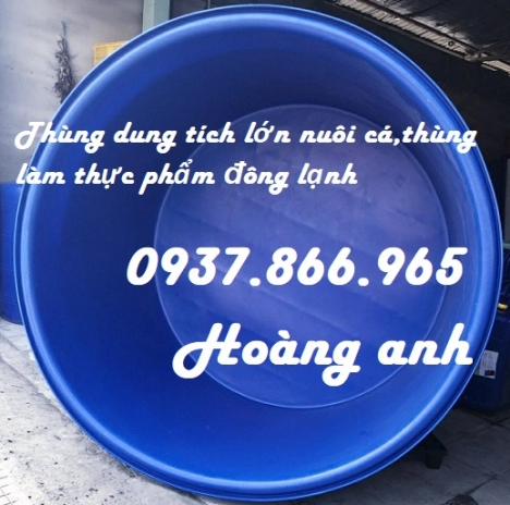Sản xuất thùng dung tích lớn , thùng nhựa chữ nhật 750l, thùng nhựa dùng chế biến thực phẩm đông lạn