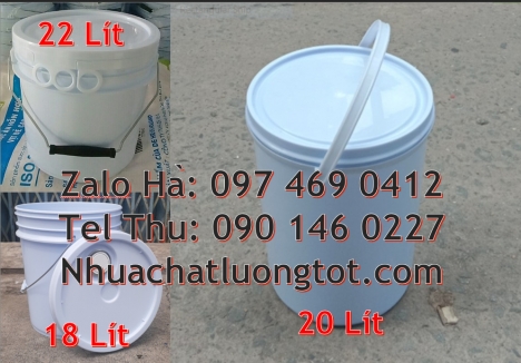 vỏ thùng sơn giá rẻ, thùng sơn 10 lít, thùng nhựa 19 lít, Xô nhựa 18 lít nắp chiết rót, Sỉ