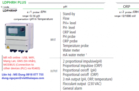 Bộ châm hóa chất tự động LDPHRH hãng EMEC Ý/ Bơm 50l/h TCL 0150 FP
