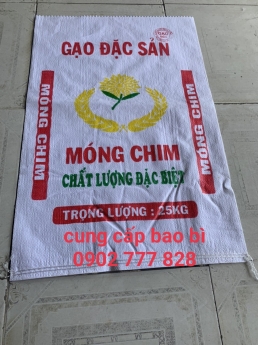 Bao pp dệt, bao đựng gạo 10kg, 25kg, 50kg.
