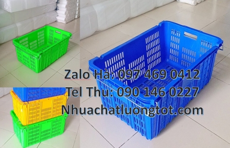 Thùng nhựa đặc, sóng nhựa công nghiệp, rổ nhựa, Két bia, thùng nhựa đựng đồ, Giỏ nhựa 5 bánh xe, Són