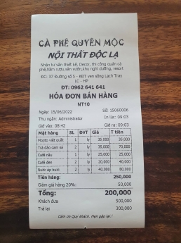 MÁY TÍNH TIỀN CHO QUÁN CAFE tại HẢI PHÒNG