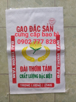 Bao pp dệt, bao đựng gạo 10kg, 25kg, 50kg.
