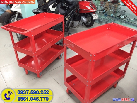 Tủ đựng đồ nghề 3 ngăn có bảng treo dụng cụ giá rẻ NPRO