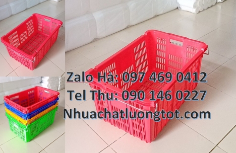 Thùng nhựa đặc, sóng nhựa công nghiệp, rổ nhựa, Két bia, thùng nhựa đựng đồ, Giỏ nhựa 5 bánh xe, Són