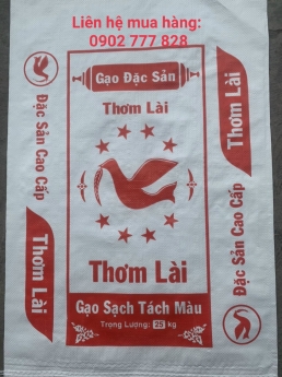 Bao pp dệt, bao đựng gạo 10kg, 25kg, 50kg.