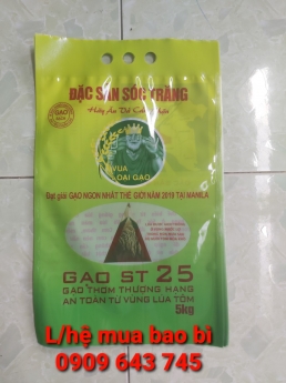 Bao đựng gạo,bao đựng gạo ST 25 có in